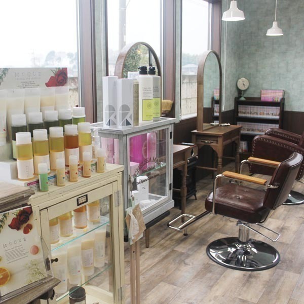 hair salon mint brown