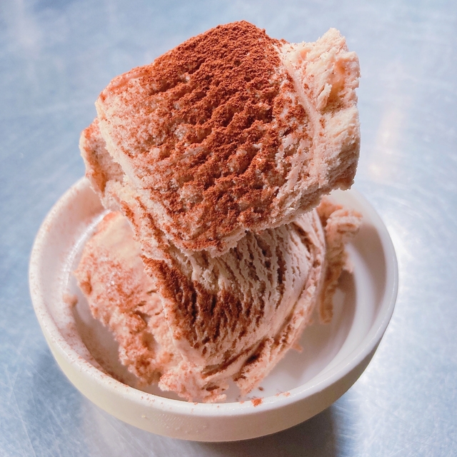 隠れた人気メニュー自家製アイスクリーム